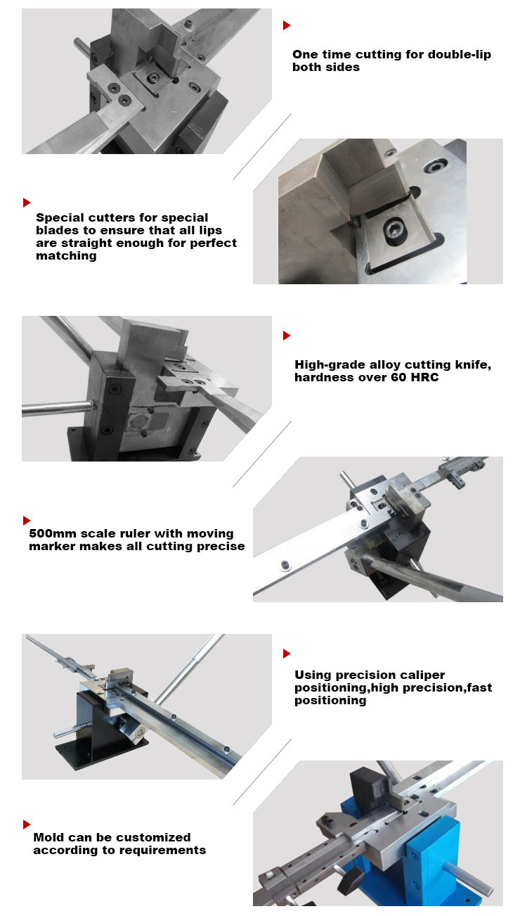 Manual Precision Rule Double Lip Cutter Machine for Die Blade