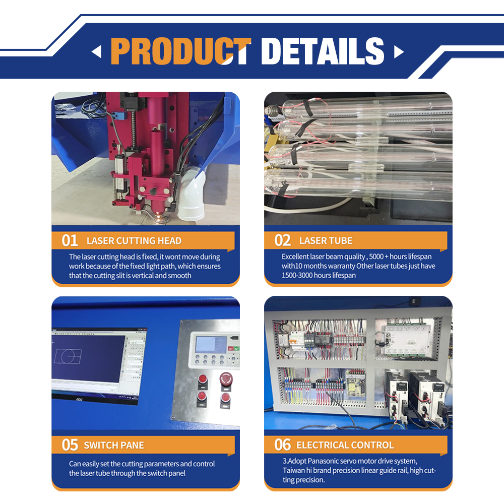 Flat Die Board Co2 Laser Cutting Machine Wood Die Cut