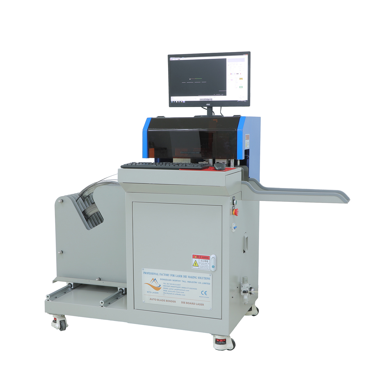 Auto Creasing Rule Creasing Line Cutting Machine For Die Cutting